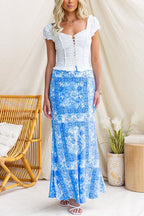 MADRID – Ruffle Button-Up Top – 8625