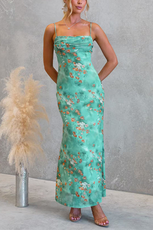 LISBON – Floral Maxi Dress – 4789