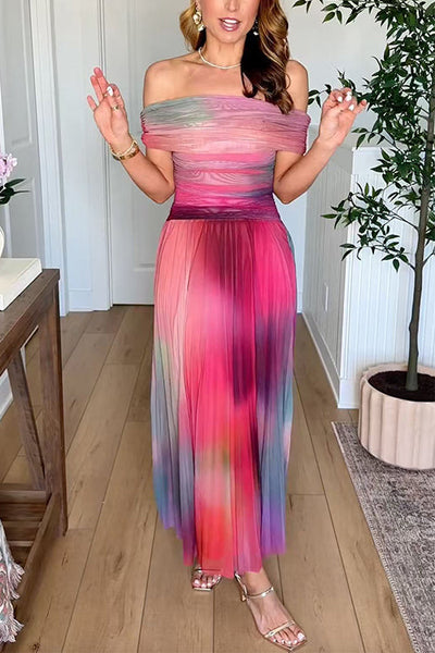 VALLETTA – Off-Shoulder Maxi Jurk – 7450