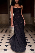 DUBROVNIK – Lace-up Maxi Dress – 2485