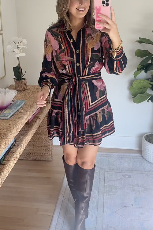 MILAN – Floral Mini Dress – 7679