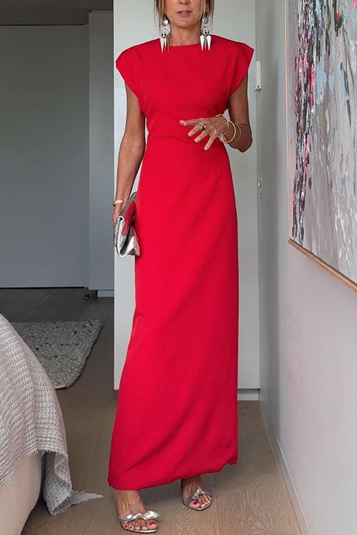 ALICANTE – Crewneck Maxi Dress – 2082