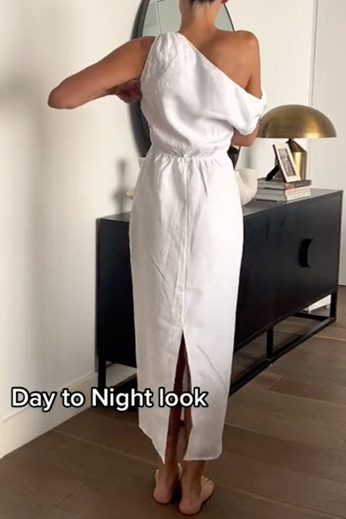 PALERMO – Asymmetric Maxi Dress – 9902