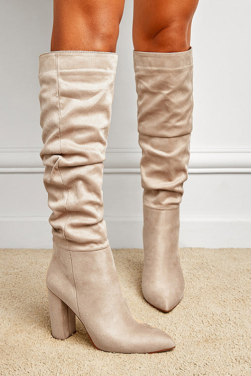 GENEVA – Chunky Block High Boots – 1234