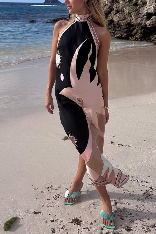 SALERNO – Halter Midi Dress – 4119