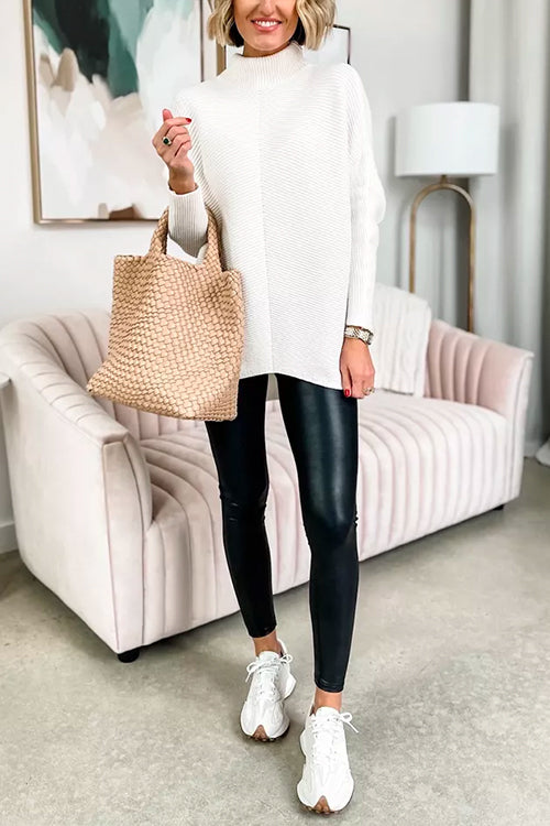 BUDAPEST – Turtleneck Tunic Sweater – 7348