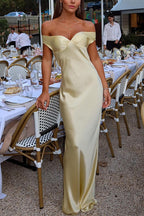 MALAGA – Off Shoulder Maxi Dress – 9110