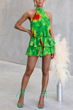 MADRID – Halter Backless Romper – 7106