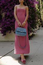 VALLETTA – Strapless Bodycon Maxi – 7154