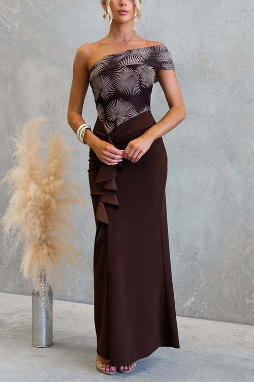 RHODES – Asymmetrical Maxi Dress – 4208