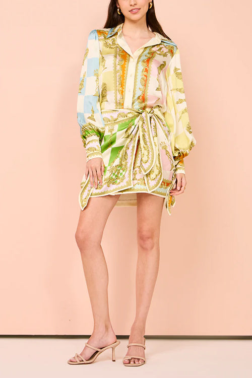 MILAN – Wrap Mini Dress – 5013