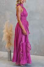 MARSEILLE – Halter Maxi Dress – 3506