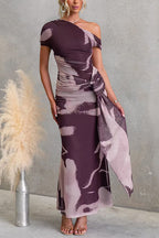 VALENCIA – Asymmetrical Maxi Dress – 3192