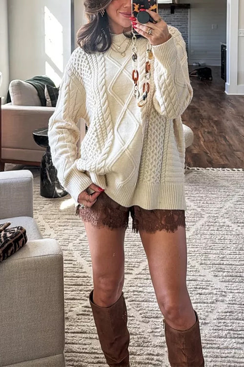 GENEVA – Cable Knit Pullover – 3451