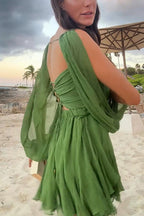 VALLETTA – V-Neck Mini Dress – 9776