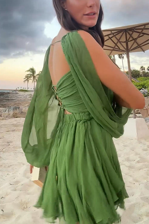 VALLETTA – V-Neck Mini Dress – 9776