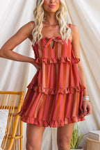 PORTO – Striped Mini Dress – 5408