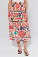 MARSEILLE – High Rise Midi Skirt – 6008