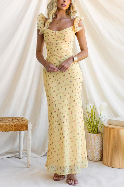 MALAGA – Floral Maxi Dress – 9775