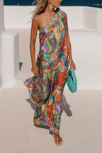 FLORENCE – One Shoulder Maxi Dress – 7689