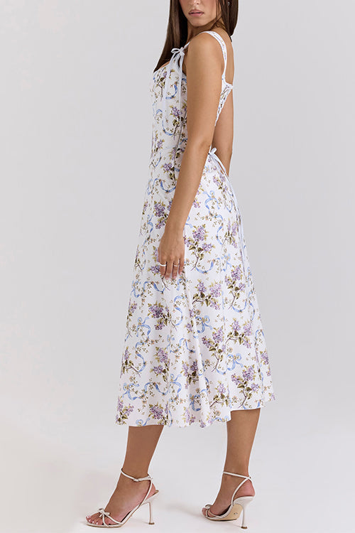 LISBON – Floral Midi Dress – 8682