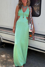 SANTORINI – Halter Maxi Dress – 4823