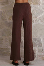 SOFIA – Wide Leg Knit Trousers – 4711