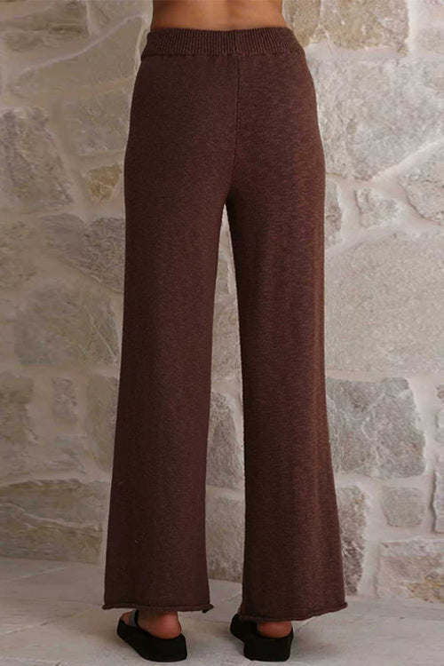 SOFIA – Wide Leg Knit Trousers – 4711