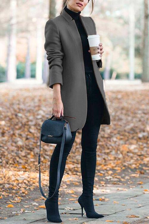 EDINBURGH – Stand Collar Coat – 4032