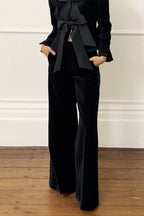 ZURICH – Wide Leg Velvet Trousers – 9405