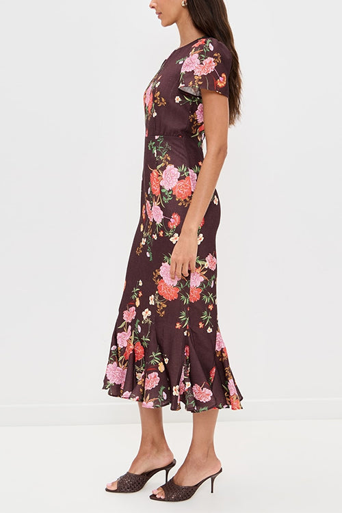 CORFU – Floral Midi Dress – 5456