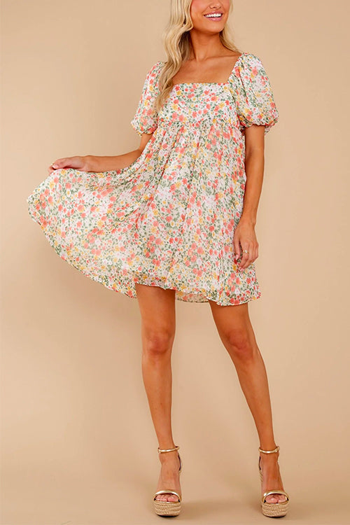 LYON – Floral Babydoll Dress – 2355