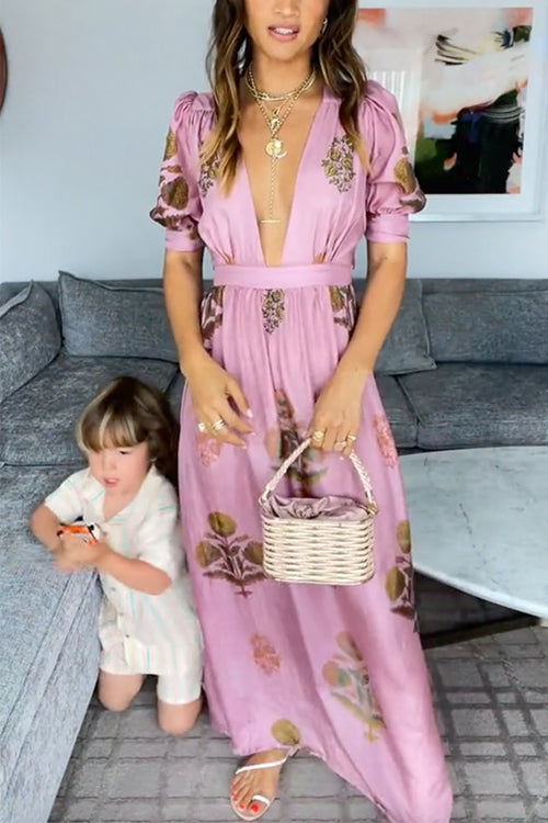 FLORENCE – Floral Maxi Dress – 7743