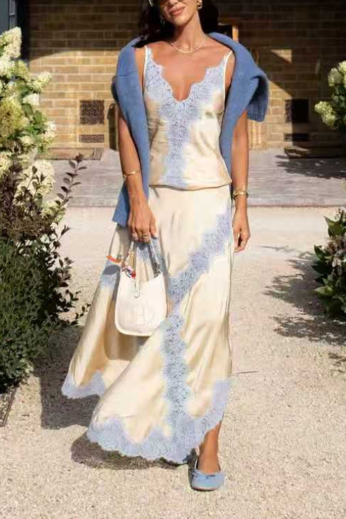 LYON – Adjustable Strap Satin Top – 3071