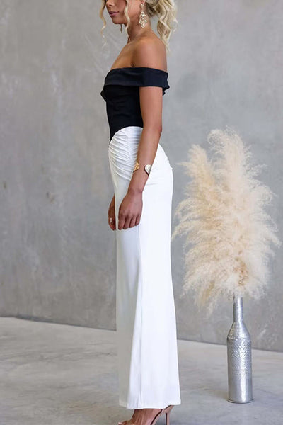 RHODES – Off Shoulder Maxi Dress – 2376