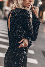 WARSAW – Sequin Midi Dress – 5277