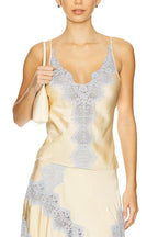 LYON – Adjustable Strap Satin Top – 3071