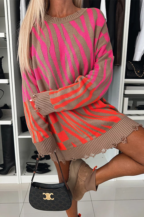 BERN – Crewneck Geometric Sweater – 3052