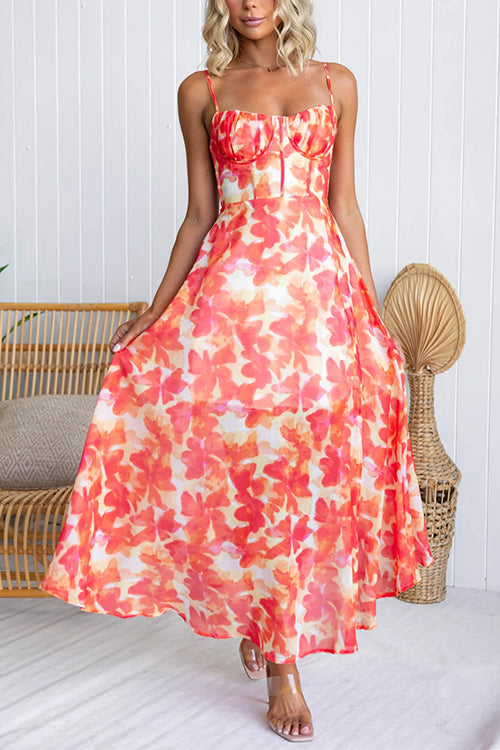 MILAN – Watercolor Maxi Dress – 9844