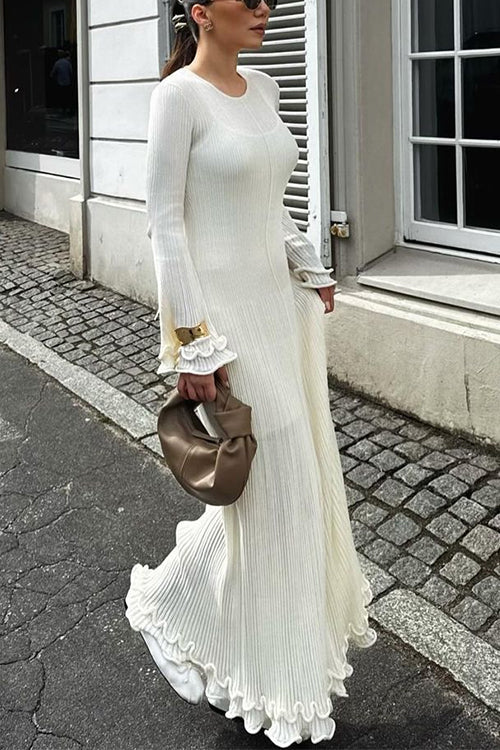 MARSEILLE – Bell Sleeve Maxi Dress – 4784