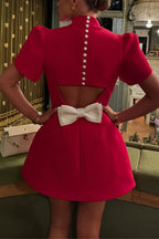 SPLIT – Mockneck Mini Dress – 1992