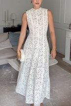 IBIZA – Sleeveless Lace Maxi Dress – 5825