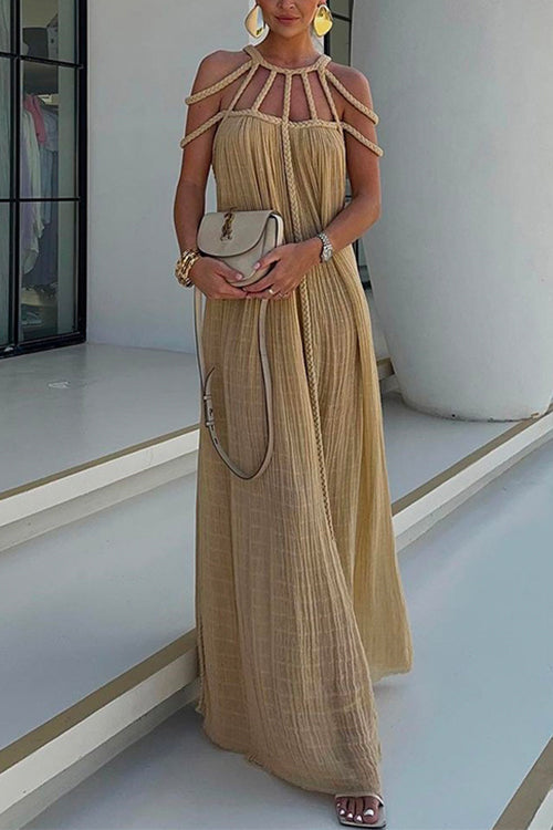 LYON – Halter Backless Maxi Dress – 1841