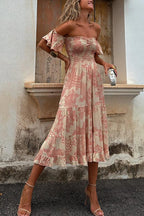 DUBROVNIK – Off Shoulder Midi Dress – 5967