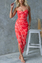 SANTORINI – Printed Maxi Dress – 3371