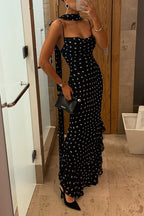 VALLETTA – Polka Dot Maxi Dress – 1374