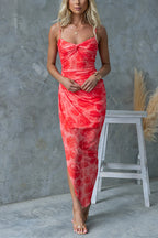 SANTORINI – Printed Maxi Dress – 3371