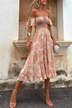 DUBROVNIK – Off Shoulder Midi Dress – 5967