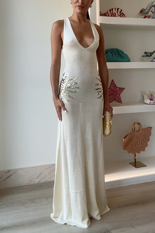 MARSEILLE – Sequin Maxi Dress – 7406