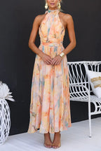 RHODES – Watercolor Maxi Dress – 6213